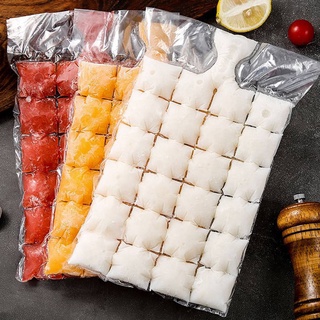 10Pcs/pack Ice Cube Mold Disposable Self-Sealing Ice Cube Bags Transparent Faster Freezing