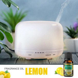 500ML 7 LED Color Aromatherapy Essential Oil Diffuser + 10ml Fragrance Oil