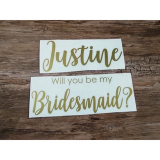 Bridesmaid Proposal Decal sticker ONLY for gift box | will you be my maid of honor | bridesmaid (3)