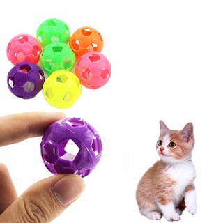PawShop Plastic Puppy Cat Round Play Ball with Bell Pet Chew Toys