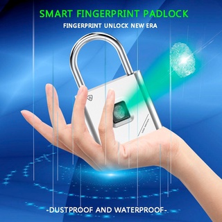 elinksmart fingerprint lock rechargeable lock smart lock door lock smart fingerprint padlock quick unlock keyless USB