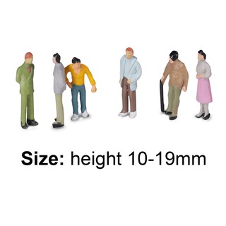 Richu_100Pcs 1:100 Building Layout Painted Model People Figure Miniature Scene Decor (9)