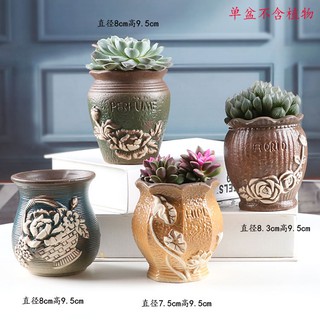 【✨promotion✨】Succulent Cactus Plant Pot Colorful fruit Mini Resin Flower Pot Round Perfect office