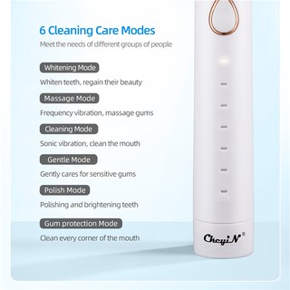₪❉✲CkeyiN Ultrasonic Whitening Electric Toothbrush 3 in 1 Facial Beauty Massager Cleansing Brush Sma