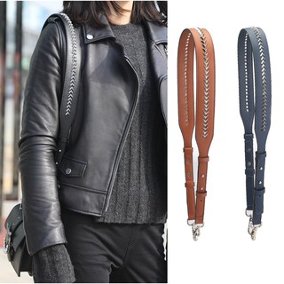 Rivets Shoulder Straps Women Bag Straps Leather Fashion Bag Accessories