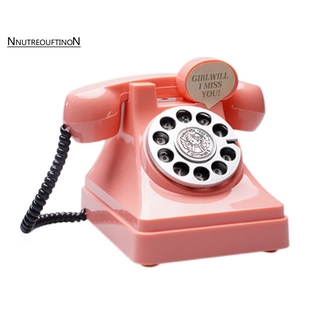Creative 3D Phone Money Telephone Coin Box Cartoon Turntable Digital Phone Money Safe Piggy Bank Children Plastic Gift-Pink