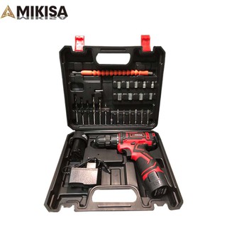MIKISA TWO Battery Cordless Drill Driver with Free Accessories Set (8)
