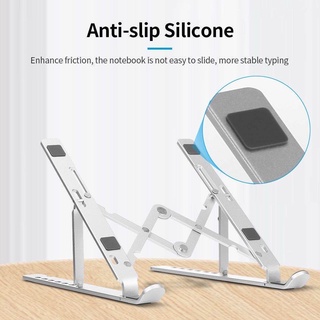 laptop stand Laptop Stand Portable Aluminum Alloy Laptop Stand Foldable 7-level Adjustable Height No