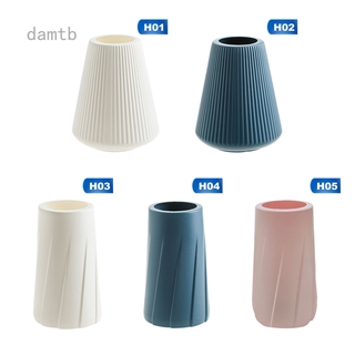 Damtb Imitation ceramic vase creative Nordic plastic small vase living room decoration vase hydroponic creative vase