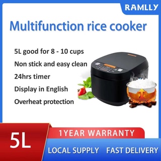 5L multifunction rice cooker household electric rice cooker with timer and Non-stick