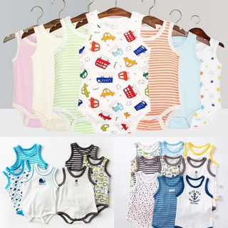 5 Piece Baby Sleeveless Boys Girls Onesies Jumpsuit Romper Newborn Clothes Overall