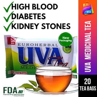 UVA Medicinal Tea 20 Tea Bags Euroherbal UVA Tea