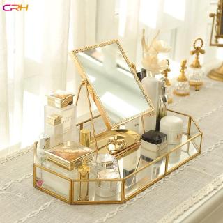 CRH Ceramic Jewelry Plate Home Desktop Finishing Glass Storage Box Tray Makeup Storage Box (1)