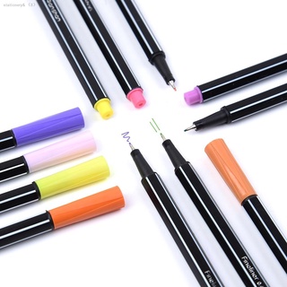 ☾36colors Fine Liner Pen Set Micron Sketch Marker Colored 0.4mm Coloring for Manga Art School Needle