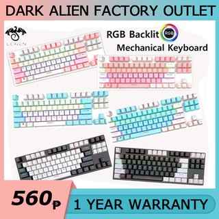 【PH STOCK】K550 87Key mechanical hot-swappable keyboard wired RGB gaming office Usb 104key