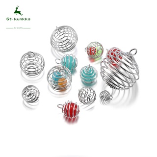 Retractable Spring Lantern Beads for Diy Earring Pendant (5-30Pcs)