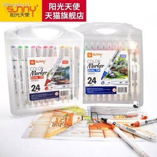 ❒✤☄Sunshine Angel Marker 24 color full set of primary school students double-headed oily t color han