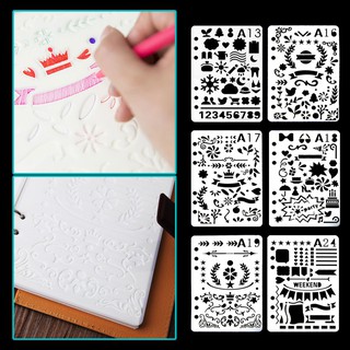 Bullet Journal Stencil Drawing Template Diary Decor A5 (1)