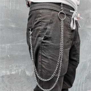 ARIN 1-3 Layer Punk Secure Travel Belt Wallet Chain Jeans Link Coil Leash Pants Chain (8)