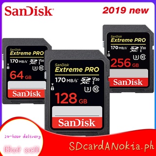 【Fast Delivery】sandisk memory cardSanDisk Extreme Pro SD Card SDXC 64g 128g 256g up to 170MB/s UHS-I