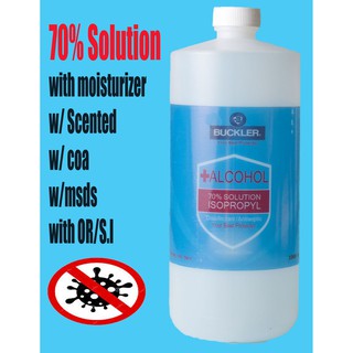 70% ISOPROPYL BUCKLER ALCOHOL ANTISEPTIC DISINFECTANT 1000ML