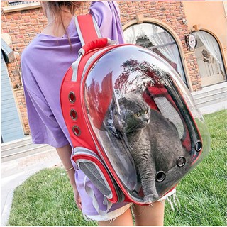 [delivery in 1-3 days]☆Pet Carrier Bag Portable Pet Outdoor Cat Travel Backpack Capsule Dog Cat Tran (4)