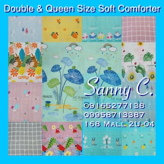 Sanny C. | Comforter Abstract Design Double Size 150*200cm & Queen Size 180*200cm Cotton & Soft (2)