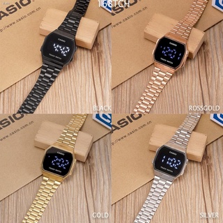 Bagong produktoஐ✼♧CASIO Vintage Touch Screen waterproof Unisex Watch gold rossgold #168TCH