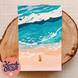 KW Sea - Beach | An Original Illustrated Art Print | 4x6 Postcard Size | Perfect Gift & Decoration (1)