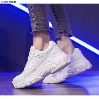 ▬㍿❒Korean Fashion Wihte Rubber shoes White Sneakers For Women (2)