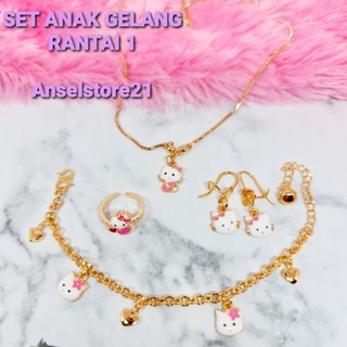 Children 's Jewelry Sets - Hello Kitty Gold Xuping NEW3