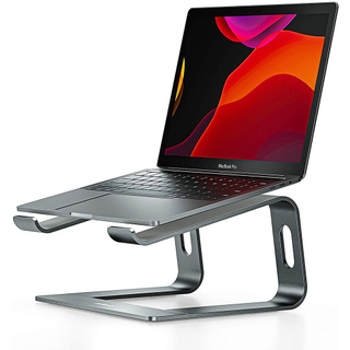insLaptop Stand Ergonomic Aluminum Laptop Mount Computer Stand for Desk Detachable Laptop Riser Note