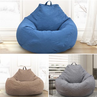 S / M / L fashion bedroom furniture solid color single bean bag lazy sofa cover Washable