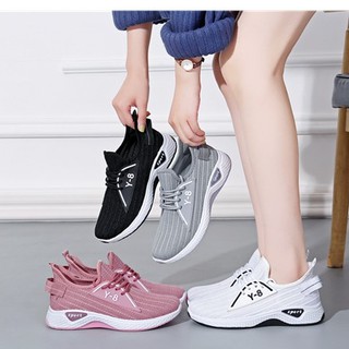 2021 Korean fashion rubber canvas breathable running shoes for women sneakers