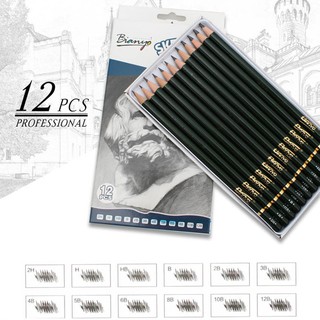 COD 12pcs 6H-12B Standard Sketching Pencil_Art Suppliers/Stationery
