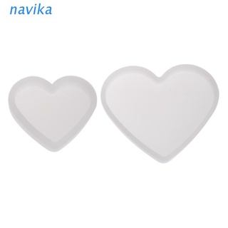 NAV Silicone Mold Heart Shape Epoxy Resin DIY Jewelry Making Crafts Cake Decorations