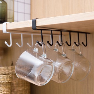 Kitchen Hook Rack Cabinet Hanging Non-mark-free Nail-free Iron Finishing Rack
