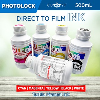 note booknotebookpaper๑►☞500ml DTF Direct to Film Textile Pigment Ink (C, M , Y BK White)