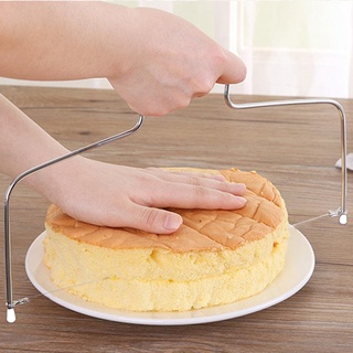 ▼ Adjustable Kitchen Accessories Baking Tools Stainless Steel Wire Cake Slicer Level Leveler Slices Cutter Tool ▍MOON (1)