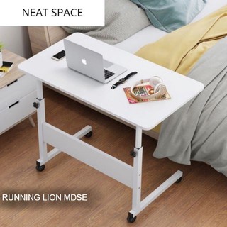 Adjustable Laptop Stand 60X40 Movable Computer Standing Desk With Wheels Portable Side Table (1)