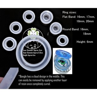 Ring and bangle silicone mold for UV resin and Epoxy resin