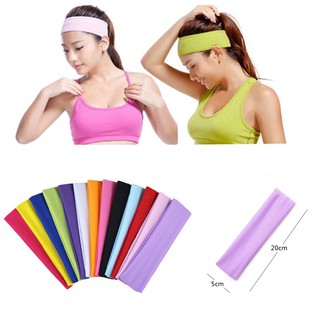 [Belief] ✨12Pcs Sports Hair Band Elastic Wide Gym Yoga Exercise Women Sweatband Headband Bandage (4)