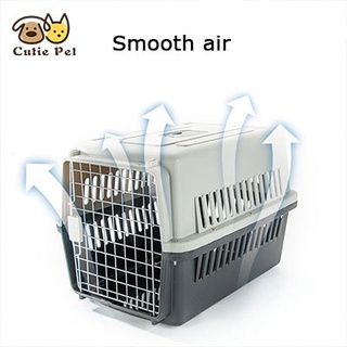 【Spot goods】▩☒Pet carrier travel cage dog cat crates airline approved Included feeder bowl (7)
