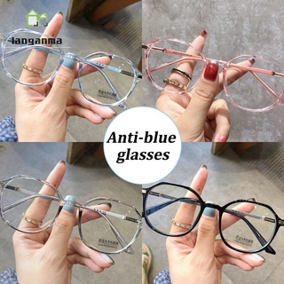 Blue Light Blocking Glasses Cute Anti Eye Strain Fashion Polygonal Frame Glasses For Reading Play Computer