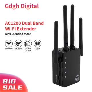 2.4G/5.8G Wifi Amplifier Wifi Repeater 1200Mbps Wifi Router Long Range Extender Home Wifi Signal