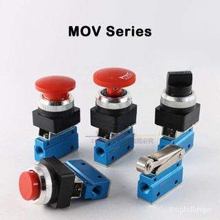 1/8" MOV Series 2 Position 2 Way Mechanical Valve MOV-01 MOV-02 MOV-03 MOV-03A Pneumatic Control Val (1)