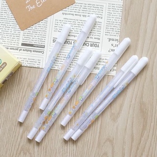 white pen▣White Gel Ink-0.8MM-White Gel Ink - Gel Pen - Gelly Pen / Flower & Sup (1)