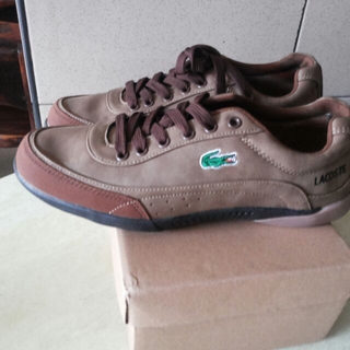 SYNTHETIC LEATHER LACOSTE SHOES FOR MEN