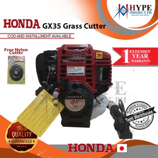 Honda Grass Cutter 4 Stroke With FREE Nylon Trimmer Black Cutter (1)