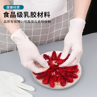 Disposable Gloves Thickened Durable Surgery PVC Food Grade Latex Rubber Household Catering Kitchen B